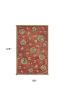 8' X 11' Sienna Orange Hand Tufted Traditional Floral Indoor Area Rug