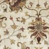 3' X 5' Champagne Beige Hand Tufted Wool Traditional Floral Indoor Area Rug