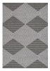 8' X 11' Grey Or Ivory Geometric Diamonds Indoor Area Rug