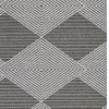 8' X 11' Grey Or Ivory Geometric Diamonds Indoor Area Rug