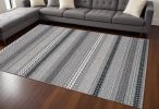 8' X 11' Taupe Geometric Patterns Indoor Area Rug