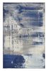 3' X 5' Ice Blue Abstract Brushstrokes Area Rug