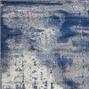 5' X 7' Ice Blue Abstract Splash Indoor Area Rug