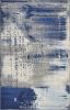 7' X 10' Ice Blue Machine Woven Abstract Indoor Area Rug