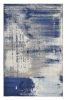 7' X 10' Ice Blue Machine Woven Abstract Indoor Area Rug