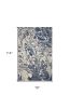 7' X 9' Grey Abstract Marble Design Indoor Area Rug