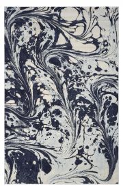 3' X 5' Blue Abstract Splashes Area Rug