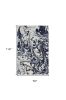 7' X 10' Blue Machine Woven Abstract Indoor Area Rug