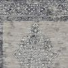 5' X 8' Sand Or Charcoal Medallion Bordered Area Rug