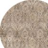 7' Gray Round Area Rug