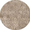 7' Gray Round Area Rug