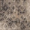 9' X 12' Ivory Beige Machine Woven Distressed Traditional Indoor Area Rug