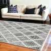 12' X 15' Charcoal Geometric Area Rug