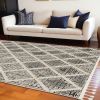 94 X 130 Charcoal Polyester Rug