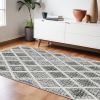 105 X 156 Charcoal Polyester Rug