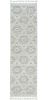 8' Runner Beige and Ivory Geometric Runner Rug