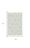 5' X 8' Beige and Ivory Geometric Area Rug