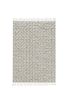 105 X 156 Ivory  Grey Polyester Rug