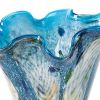 17 Multicolor Glass Art Blue Napkin Vase