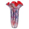 17 Multicolor Glass Art Napkin Vase