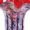 17 Multicolor Glass Art Napkin Vase