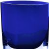 8 Mouth Blown Glass European Made Light Cobalt Vase