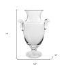 14 Mouth Blown Crystal European Made Trophy Vase