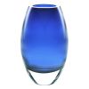 9 Mouth Blown Crystal European Made Midnight Blue Crystal Vase