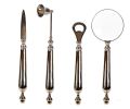 Magnifying Glass letter Opener ,bottle Opener and  Candle Snuffer Functional Decor