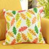 Set Of 4 18"  Autumn Leaves Throw Pillow Cover In Multicolor