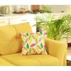 Set Of 2 18"  Autumn Leaves Throw Pillow Cover In Multicolor