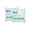 Set Of 2 Sea Shine Summer Throw Pillow Covers