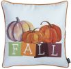 Set Of 2 18"  Fall Season Pumpkin Gingham Throw Pillow Cover