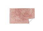 Luxe Faux Rabbit Fur Rectangular Rug 3' X 5'   - Blush Pink