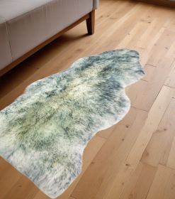 2' X 3' Gray Mist New Zealand Natural Sheepskin Rug