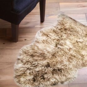 2' X 3' Dark Cream New Zealand Natural Sheepskin Rug