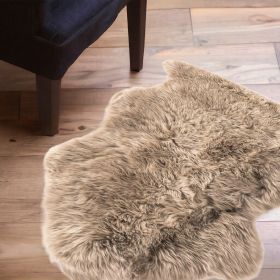 2' X 3' Latte New Zealand Natural Sheepskin Rug