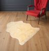 2' X 3' Cream New Zealand Natural Sheepskin Rug