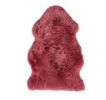 2' X 3' Raspberry New Zealand Natural Shearling Sheepskin Rug