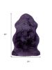 2' X 3' Purple New Zealand Natural Sheepskin Rug