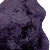 2' X 3' Purple New Zealand Natural Sheepskin Rug