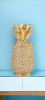 11" Faux Crystal And Gold Pineapple Sculpture