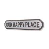 Gray Metal Text Wall Decor