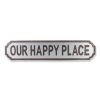 Gray Metal Text Wall Decor