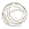 26" Silver Metal Abstract Round Hanging Wall Art Decor