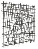 Black Metal Abstract Linear Array Wall Art Decor