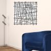 Black Metal Abstract Linear Array Wall Art Decor