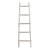 59" X 18" X 2" White Decorative Ladder Shelve