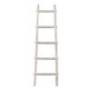 59" X 18" X 2" White Decorative Ladder Shelve