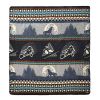 Ultra Soft Gray and White Snowboarder Handmade Queen Size Woven Blanket